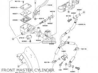 FRONT MASTER CYLINDER - VN1600B1 VULCAN 1600 MEANSTREAK 2004 USA CALIFORNIA CANADA