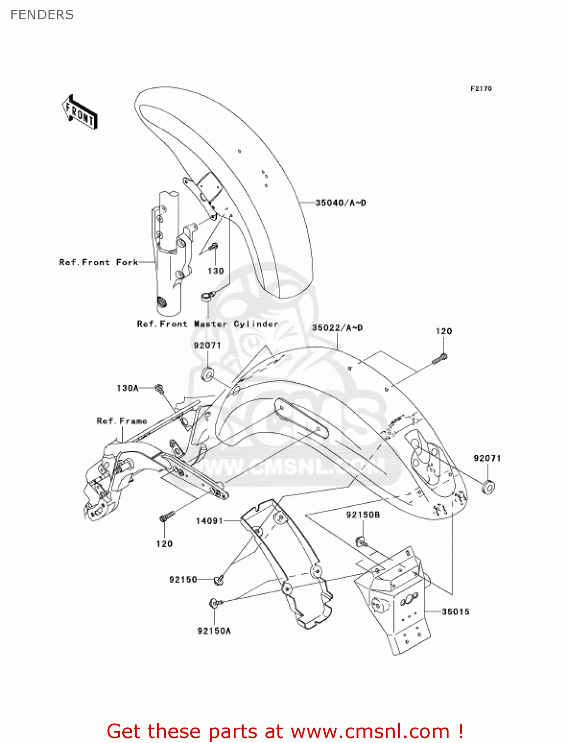 FENDERS VN1600B2 VULCAN 1600 MEANSTREAK 2005 USA CALIFORNIA CANADA