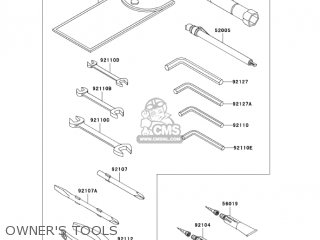OWNER'S TOOLS - VN1600B2 VULCAN 1600 MEANSTREAK 2005 USA CALIFORNIA CANADA