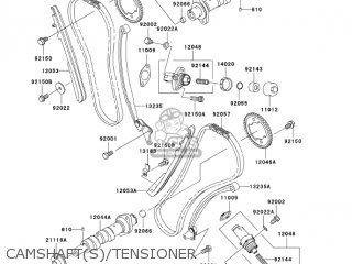 CAMSHAFT(S)/TENSIONER - VN1600B2 VULCAN 1600 MEANSTREAK 2005 USA CALIFORNIA CANADA