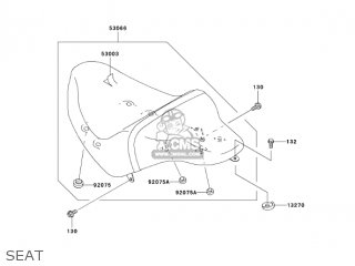 SEAT - VN1600B2 VULCAN 1600 MEANSTREAK 2005 USA CALIFORNIA CANADA