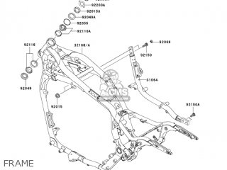 FRAME - VN1600B2 VULCAN 1600 MEANSTREAK 2005 USA CALIFORNIA CANADA