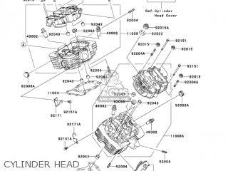 CYLINDER HEAD - VN1600B2 VULCAN 1600 MEANSTREAK 2005 USA CALIFORNIA CANADA