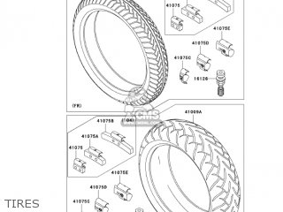 TIRES - VN1600B2 VULCAN 1600 MEANSTREAK 2005 USA CALIFORNIA CANADA