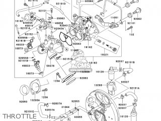 THROTTLE - VN1600B6F VULCAN 1600 MEANSTREAK 2006 USA CALIFORNIA CANADA