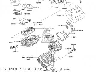 CYLINDER HEAD COVER - VN1600B6F VULCAN 1600 MEANSTREAK 2006 USA CALIFORNIA CANADA