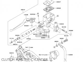 CLUTCH MASTER CYLINDER - VN1600B6F VULCAN 1600 MEANSTREAK 2006 USA CALIFORNIA CANADA