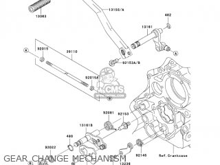 GEAR CHANGE MECHANISM - VN1600B6F VULCAN 1600 MEANSTREAK 2006 USA CALIFORNIA CANADA