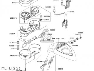 METER(S) - VN1600B6F VULCAN 1600 MEANSTREAK 2006 USA CALIFORNIA CANADA