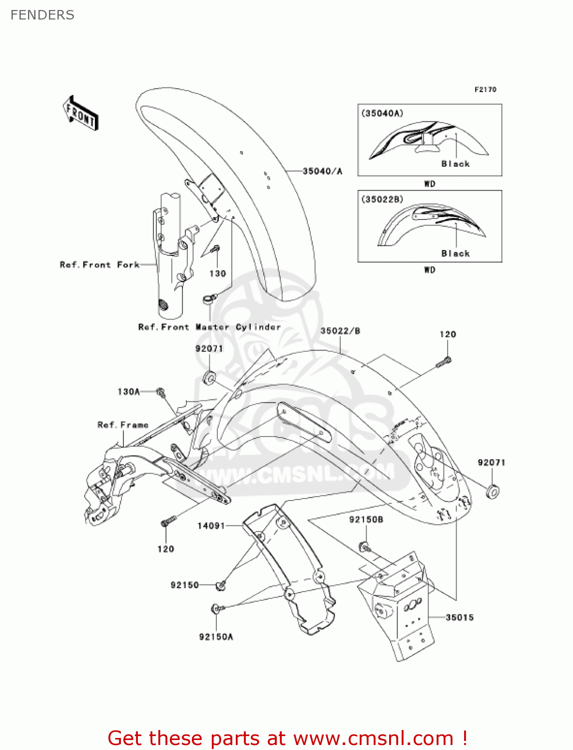 FENDERS VN1600B7F VULCAN 1600 MEANSTREAK 2007 USA CALIFORNIA CANADA
