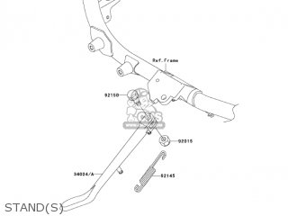 STAND(S) - VN1600B7F VULCAN 1600 MEANSTREAK 2007 USA CALIFORNIA CANADA