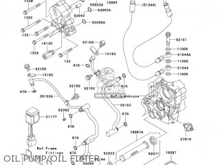 OIL PUMP/OIL FILTER - VN1600B7F VULCAN 1600 MEANSTREAK 2007 USA CALIFORNIA CANADA