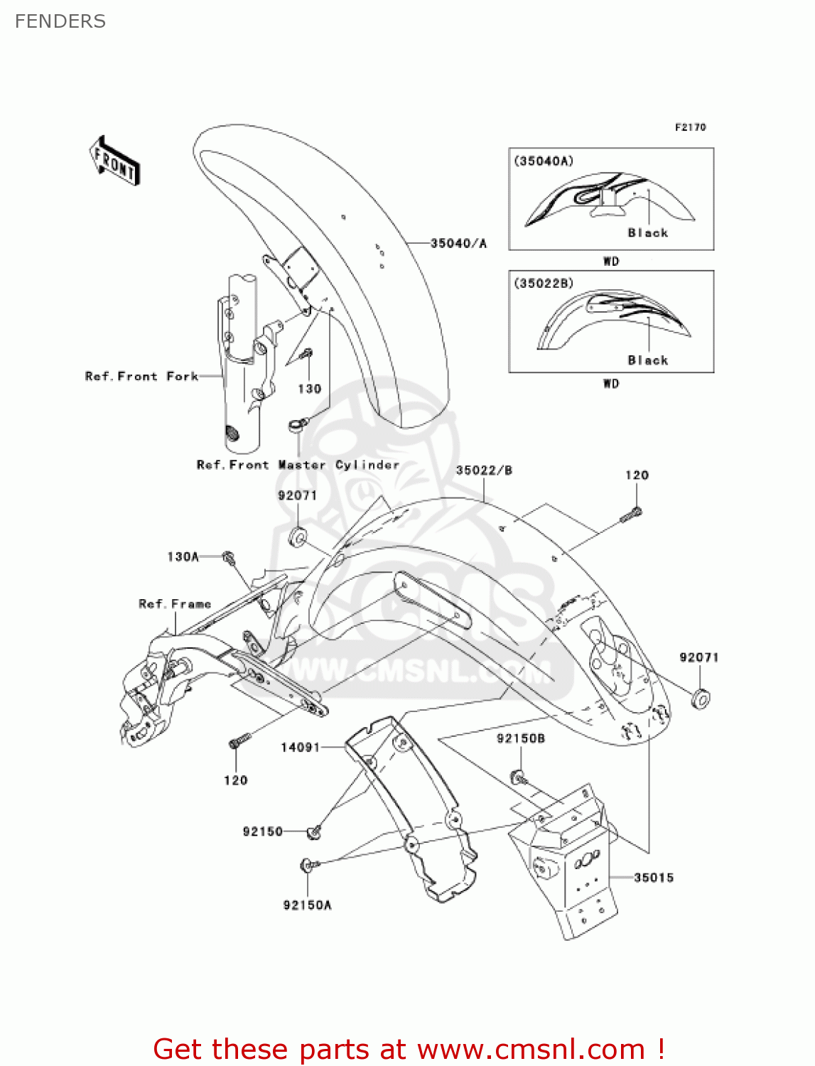 FENDERS VN1600B7FA VULCAN 1600 MEANSTREAK 2007 USA CALIFORNIA