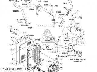 RADIATOR - VN1600B7FA VULCAN 1600 MEANSTREAK 2007 USA CALIFORNIA