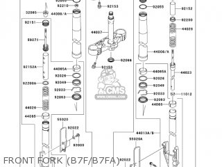 FRONT FORK (B7F/B7FA) - VN1600B7FA VULCAN 1600 MEANSTREAK 2007 USA CALIFORNIA