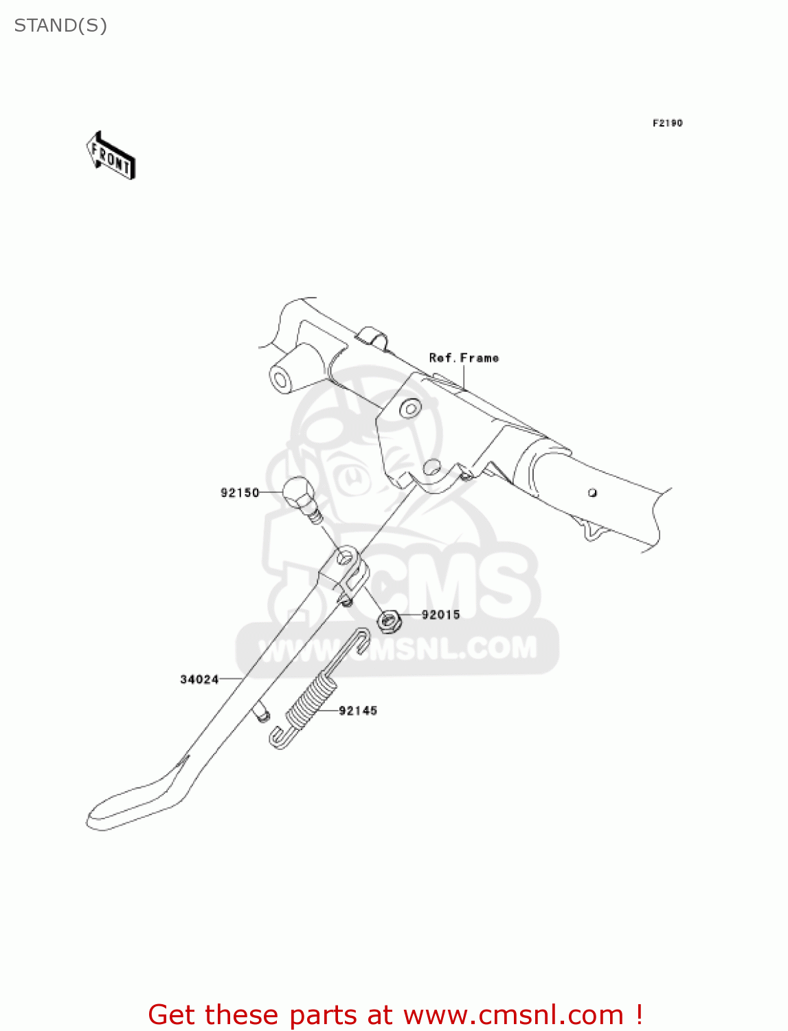 STAND(S) VN1600D1 VULCAN 1600 NOMAD 2005 USA CALIFORNIA CANADA