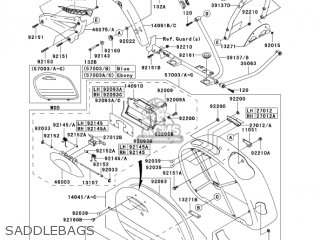 SADDLEBAGS - VN1600D1 VULCAN 1600 NOMAD 2005 USA CALIFORNIA CANADA