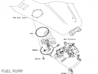 FUEL PUMP - VN1600D1 VULCAN 1600 NOMAD 2005 USA CALIFORNIA CANADA