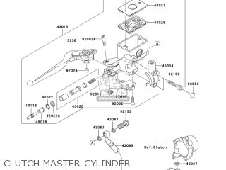 CLUTCH MASTER CYLINDER - VN1600D1 VULCAN 1600 NOMAD 2005 USA CALIFORNIA CANADA