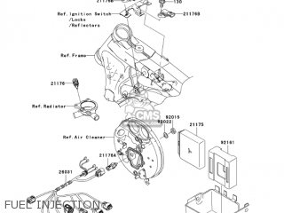 FUEL INJECTION - VN1600D1 VULCAN 1600 NOMAD 2005 USA CALIFORNIA CANADA