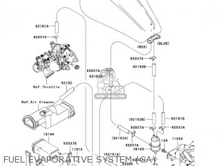 FUEL EVAPORATIVE SYSTEM (CA) - VN1600D1 VULCAN 1600 NOMAD 2005 USA CALIFORNIA CANADA