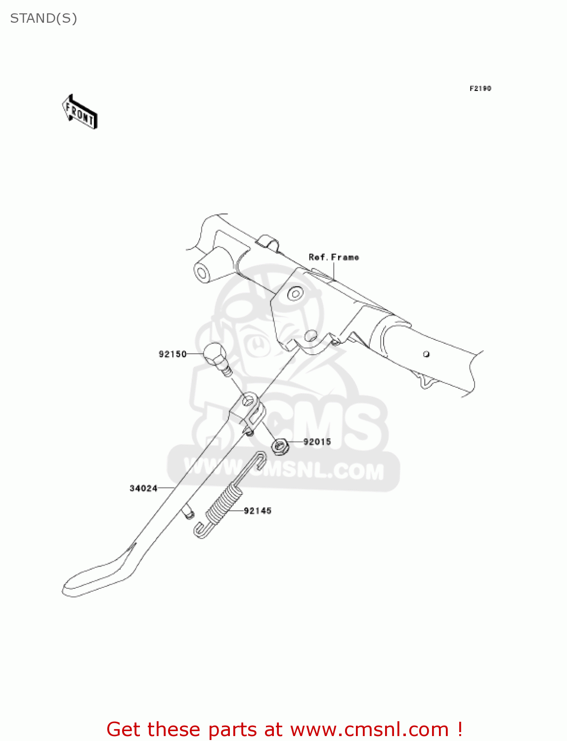 STAND(S) VN1600D6F VULCAN 1600 NOMAD 2006 USA CALIFORNIA CANADA