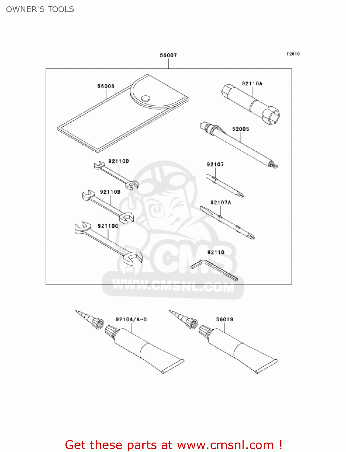OWNER'S TOOLS VN1600D6F VULCAN 1600 NOMAD 2006 USA CALIFORNIA CANADA
