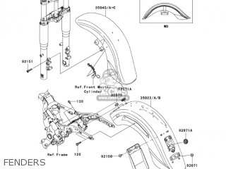 FENDERS - VN1600D6F VULCAN 1600 NOMAD 2006 USA CALIFORNIA CANADA