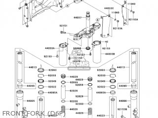 FRONT FORK (D6F) - VN1600D6F VULCAN 1600 NOMAD 2006 USA CALIFORNIA CANADA