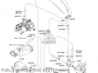 FUEL EVAPORATIVE SYSTEM (CA) - VN1600D6F VULCAN 1600 NOMAD 2006 USA CALIFORNIA CANADA