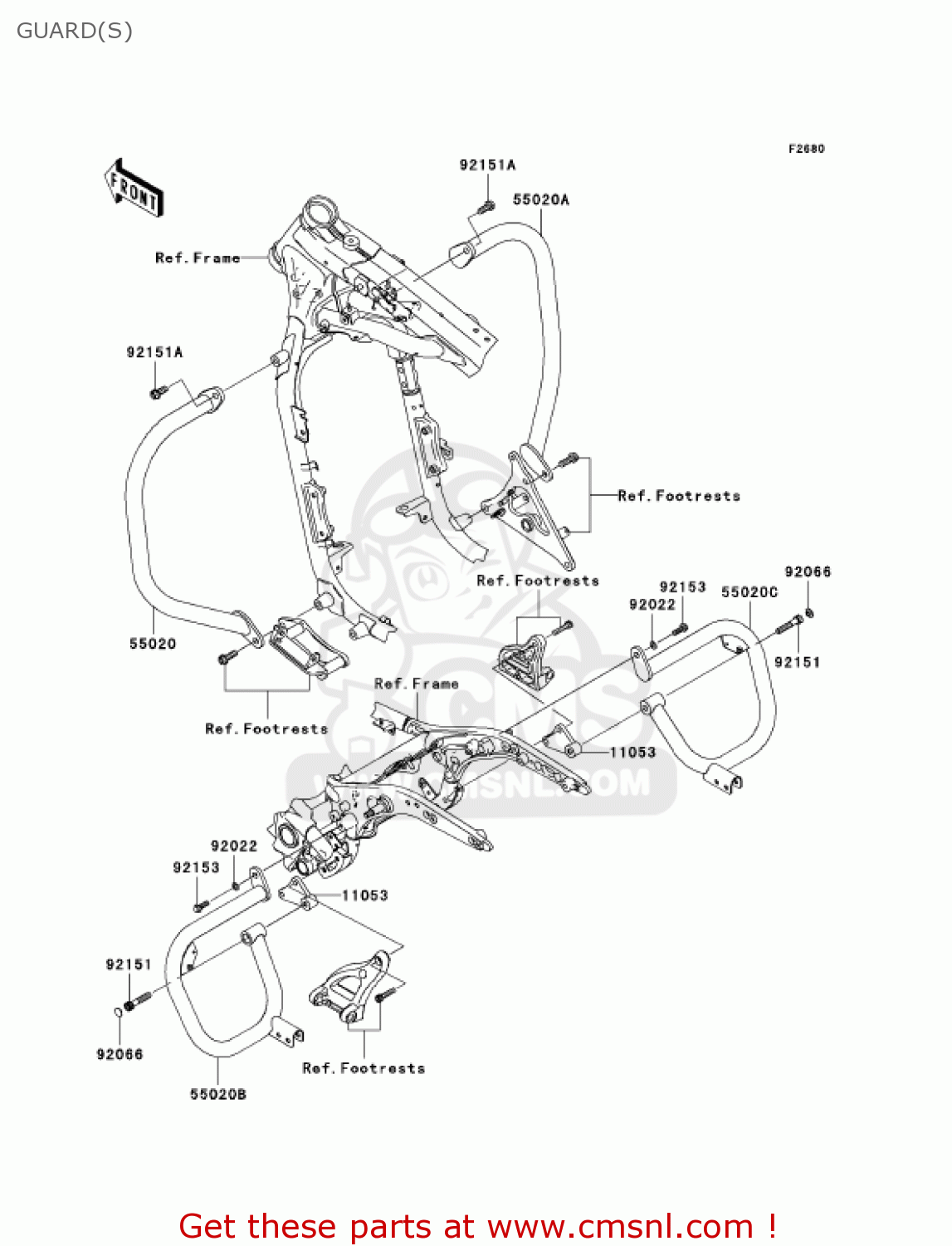 GUARD(S) VN1600D7F VULCAN 1600 NOMAD 2007 USA CALIFORNIA CANADA