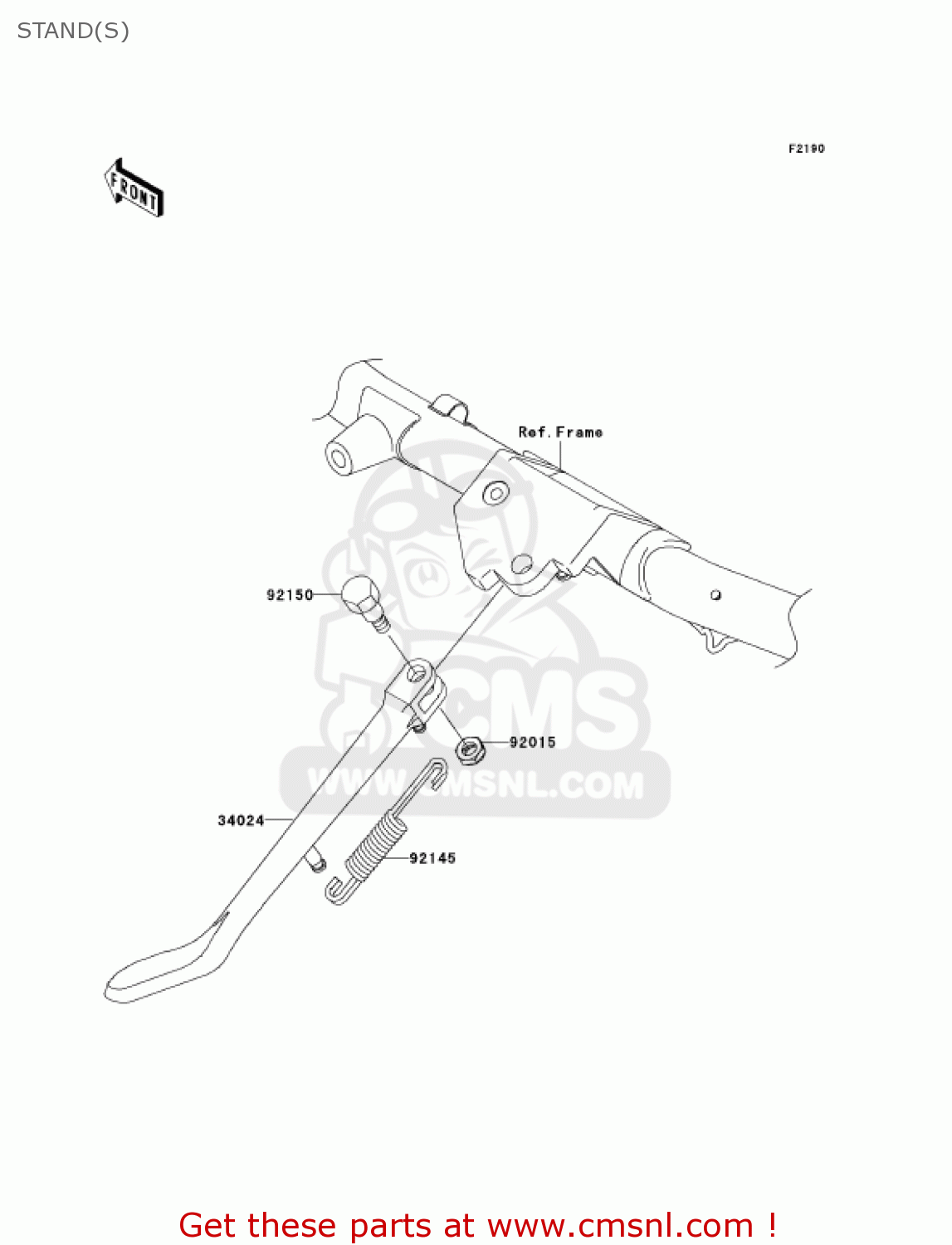 STAND(S) VN1600D7F VULCAN 1600 NOMAD 2007 USA CALIFORNIA CANADA