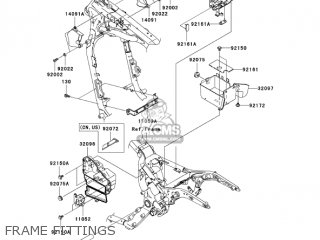 FRAME FITTINGS - VN1600D7F VULCAN 1600 NOMAD 2007 USA CALIFORNIA CANADA