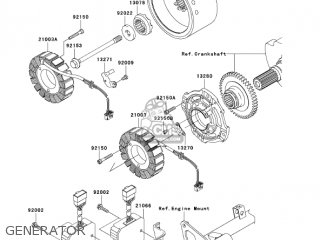 GENERATOR - VN1600D7F VULCAN 1600 NOMAD 2007 USA CALIFORNIA CANADA