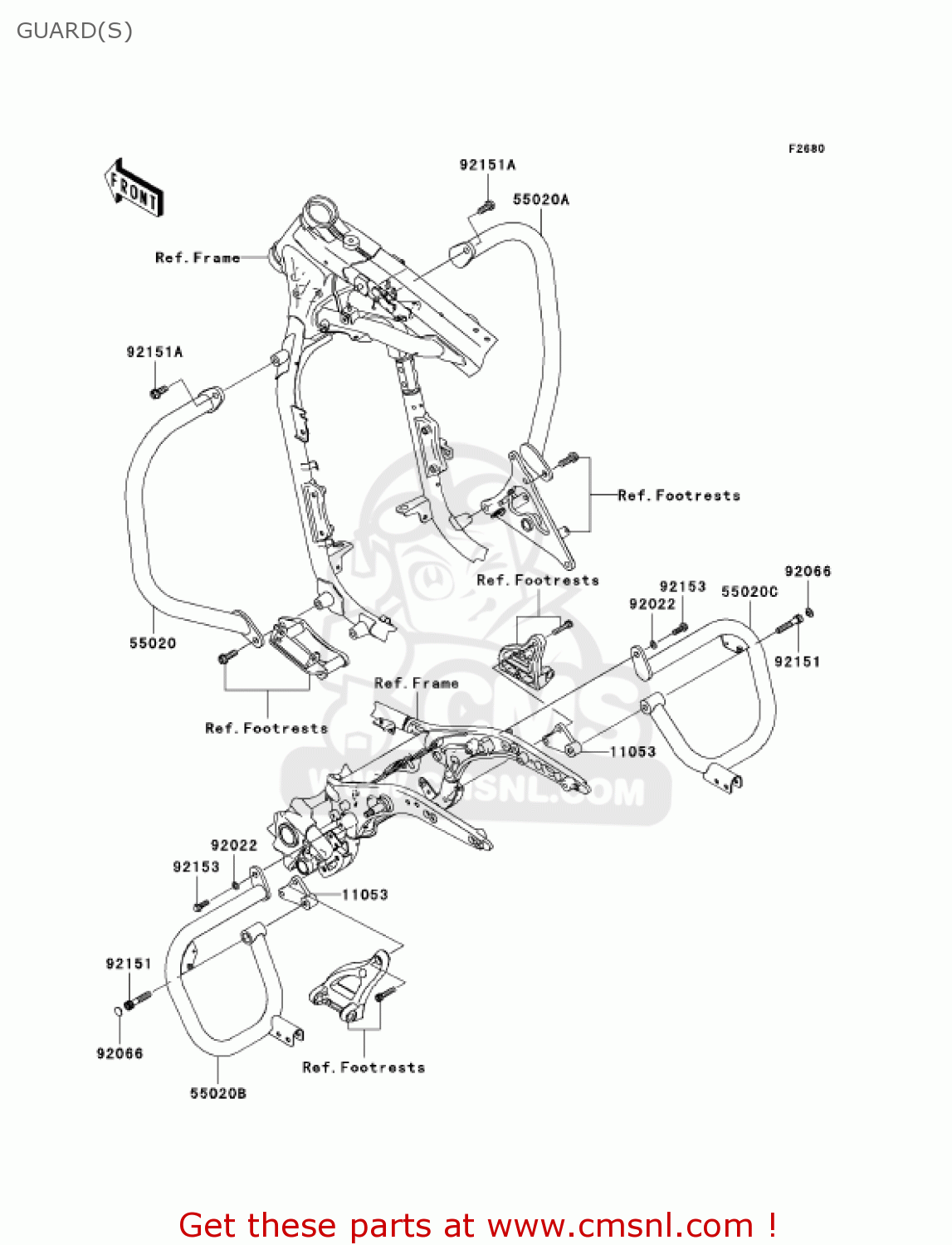 GUARD(S) VN1600D7FA VULCAN 1600 NOMAD 2007 USA CALIFORNIA CANADA