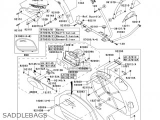 SADDLEBAGS - VN1600D7FA VULCAN 1600 NOMAD 2007 USA CALIFORNIA CANADA