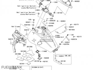 FUEL TANK - VN1600D7FA VULCAN 1600 NOMAD 2007 USA CALIFORNIA CANADA