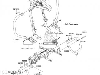 GUARD(S) - VN1600D7FA VULCAN 1600 NOMAD 2007 USA CALIFORNIA CANADA