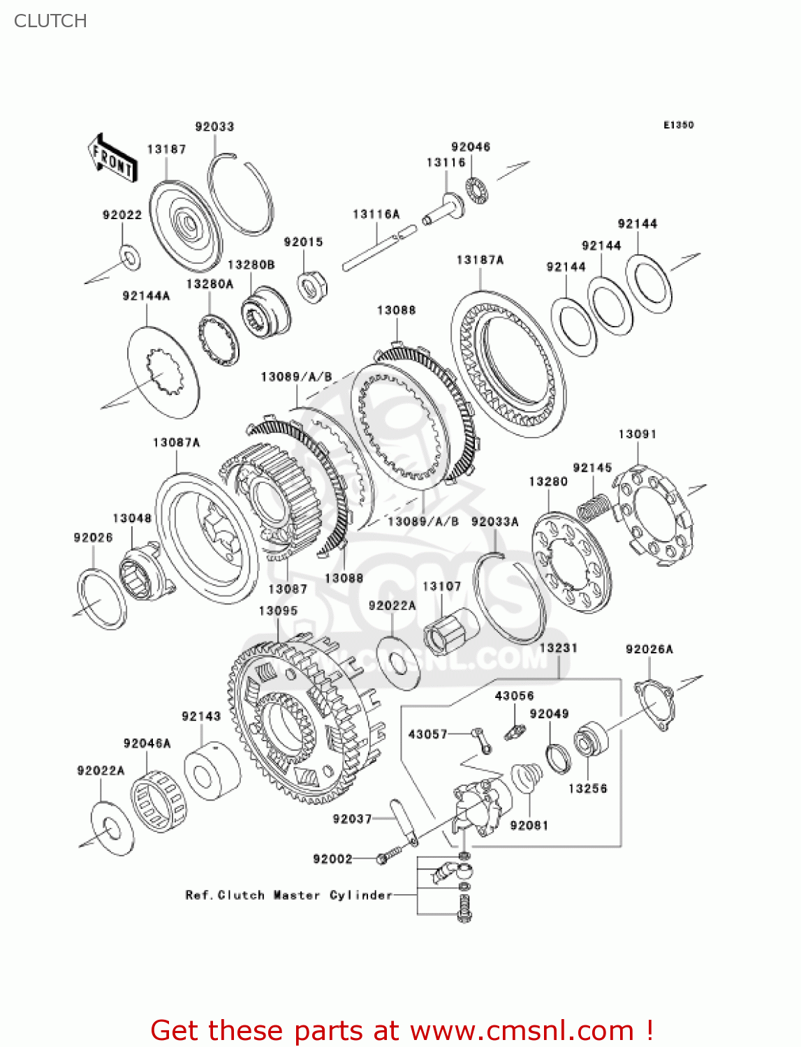CLUTCH VN1600E6F VULCAN 1600 CLASSIC 2006 USA CALIFORNIA CANADA