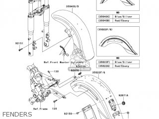FENDERS - VN1600E6F VULCAN 1600 CLASSIC 2006 USA CALIFORNIA CANADA
