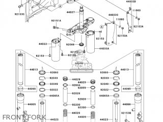 FRONT FORK - VN1600E6F VULCAN 1600 CLASSIC 2006 USA CALIFORNIA CANADA
