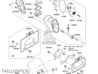 TAILLIGHT(S) - VN1600E6F VULCAN 1600 CLASSIC 2006 USA CALIFORNIA CANADA