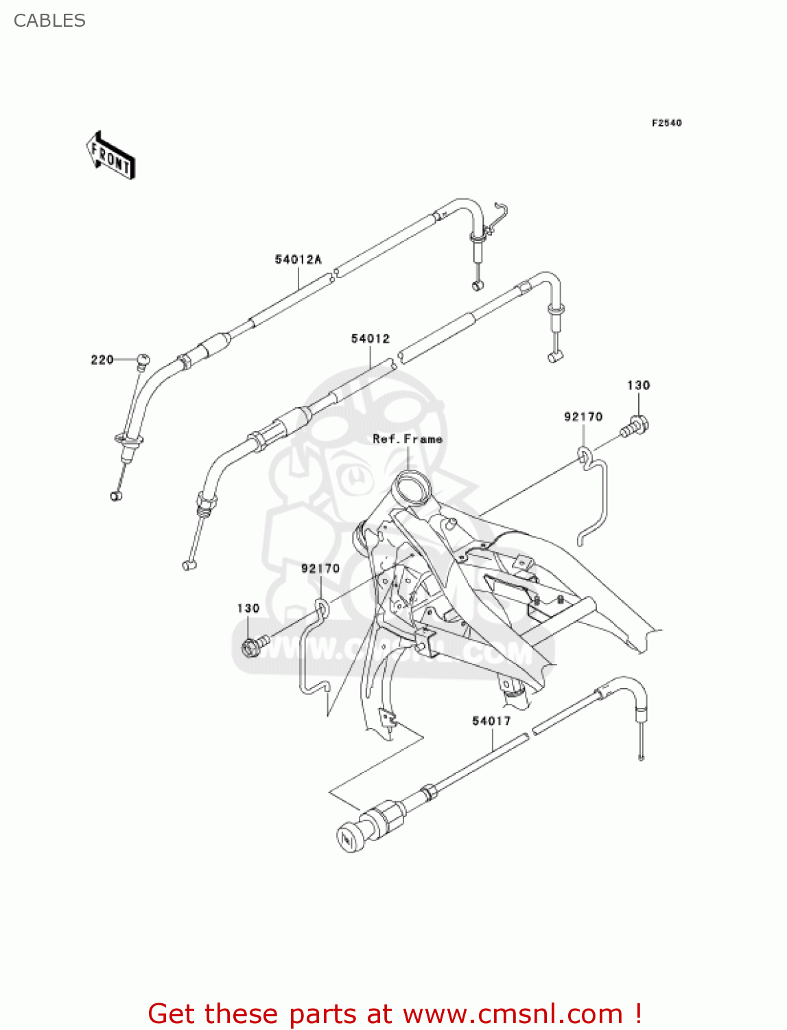 CABLES VN1600F6F VULCAN 1600 MEANSTREAK 2006 USA CALIFORNIA CANADA
