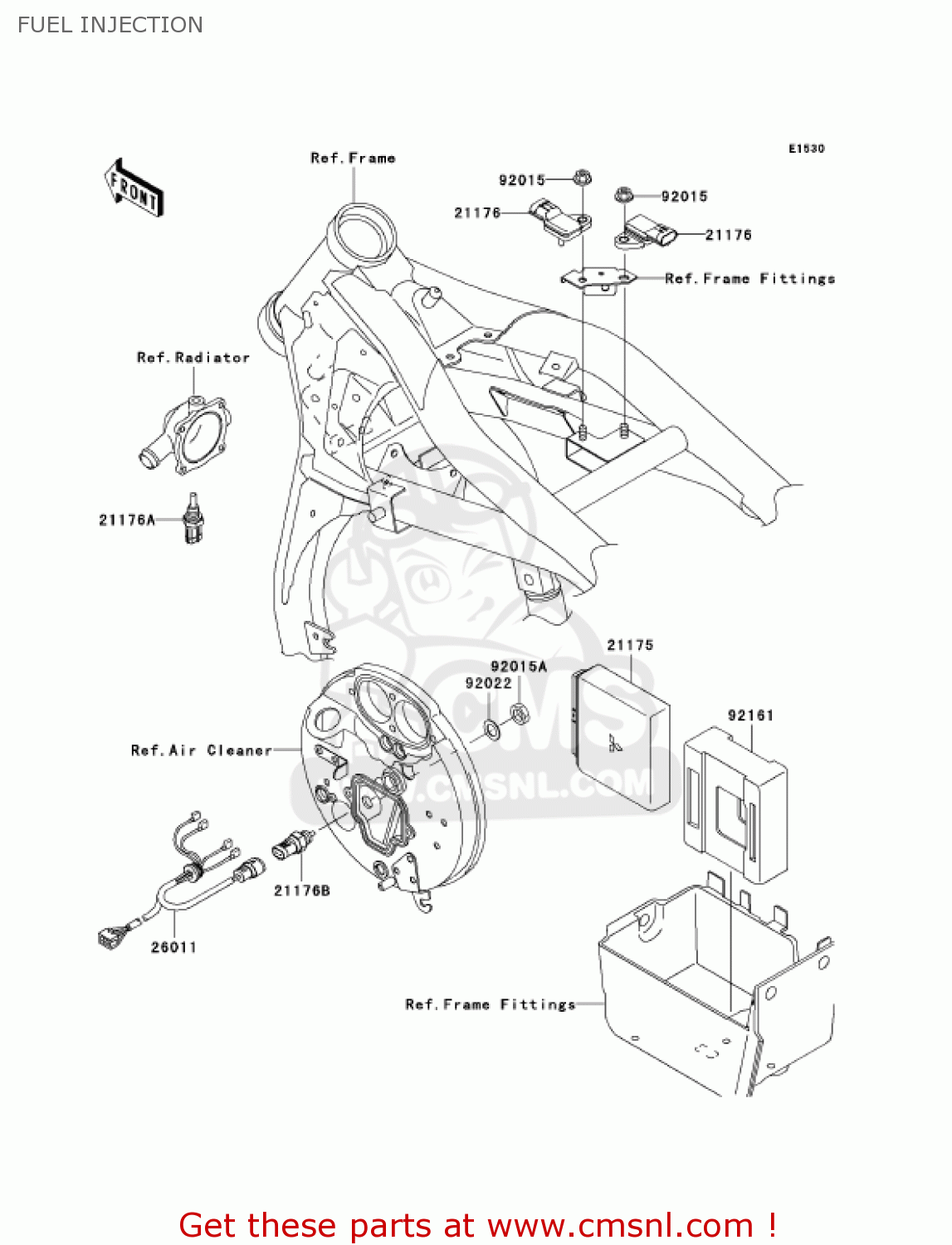 FUEL INJECTION VN1600F6F VULCAN 1600 MEANSTREAK 2006 USA CALIFORNIA CANADA