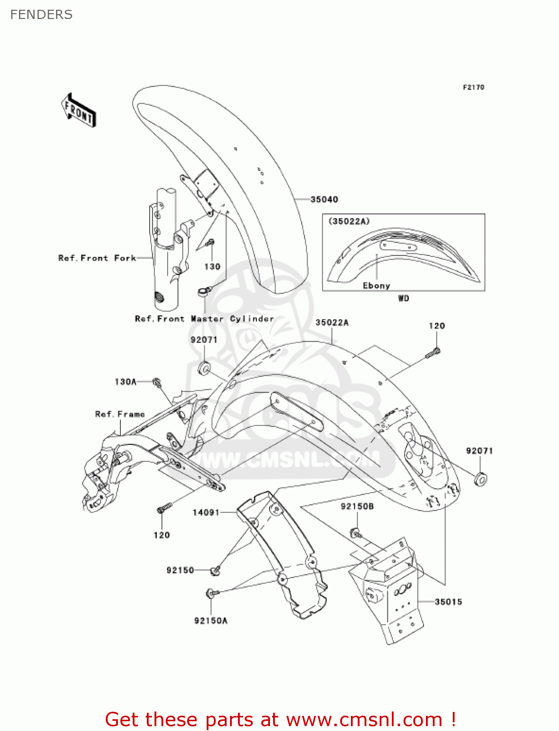FENDERS VN1600F6F VULCAN 1600 MEANSTREAK 2006 USA CALIFORNIA CANADA
