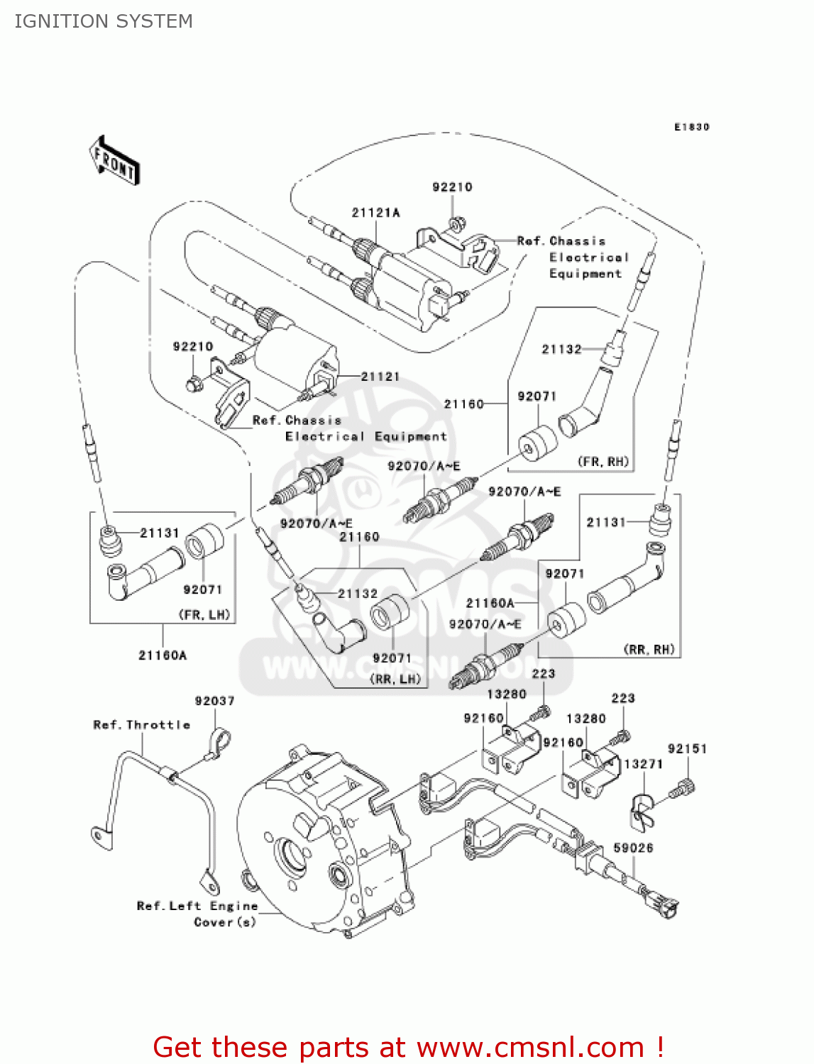IGNITION SYSTEM VN1600F6F VULCAN 1600 MEANSTREAK 2006 USA CALIFORNIA CANADA