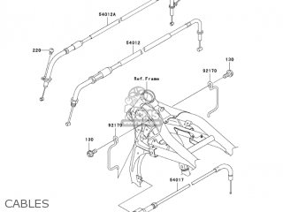 CABLES - VN1600F6F VULCAN 1600 MEANSTREAK 2006 USA CALIFORNIA CANADA