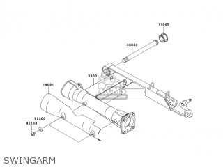 SWINGARM - VN1600F6F VULCAN 1600 MEANSTREAK 2006 USA CALIFORNIA CANADA