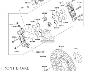 FRONT BRAKE - VN1600F6F VULCAN 1600 MEANSTREAK 2006 USA CALIFORNIA CANADA