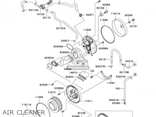 AIR CLEANER - VN1600F6F VULCAN 1600 MEANSTREAK 2006 USA CALIFORNIA CANADA